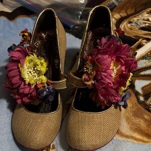 Irregular Choice Floral Embellished heels size 9.5